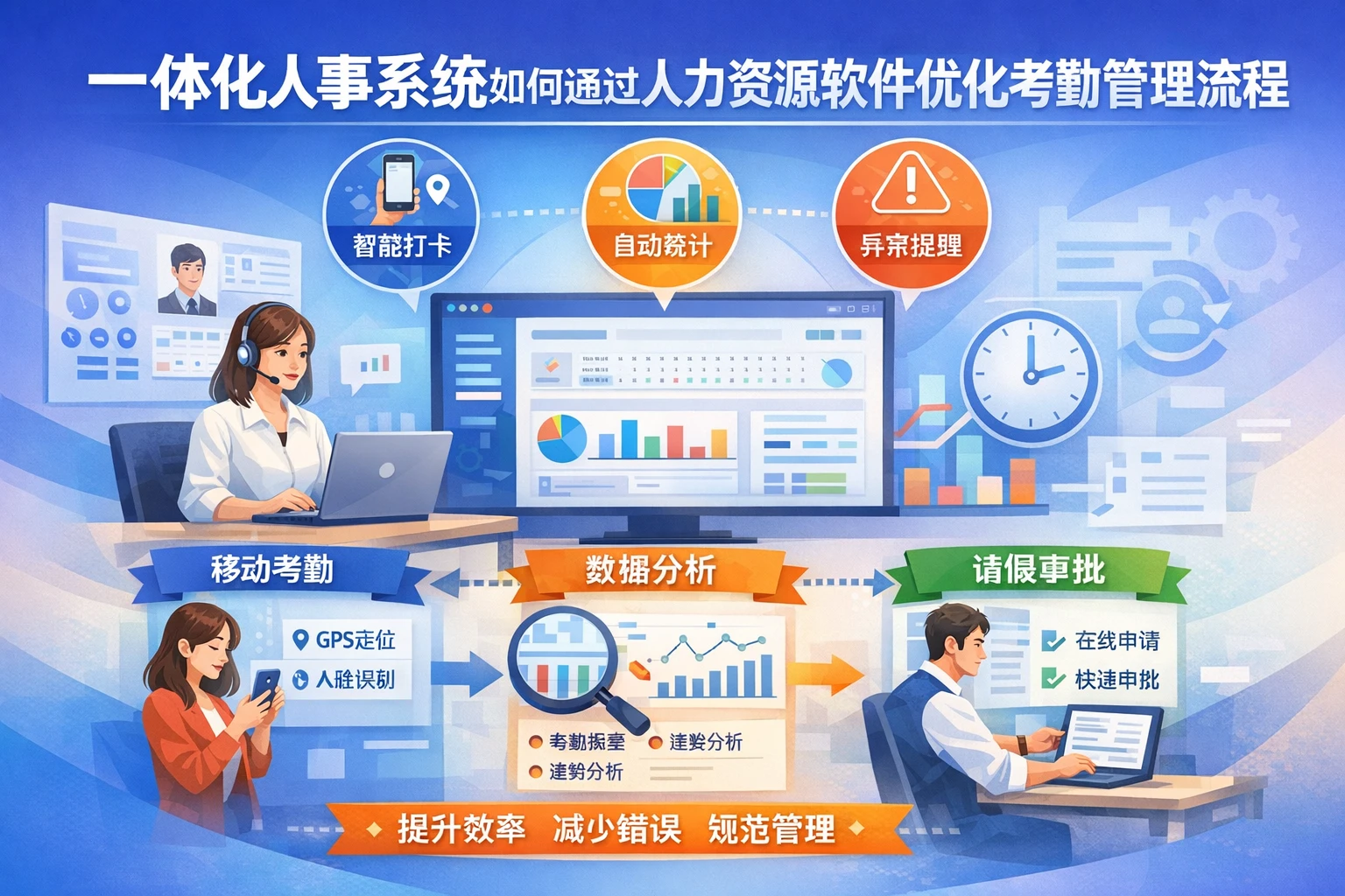 一体化人事系统如何通过人力资源软件优化考勤管理流程