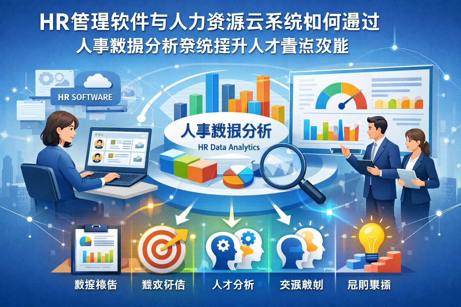 HR管理软件与人力资源云系统如何通过人事数据分析系统提升人才盘点效能