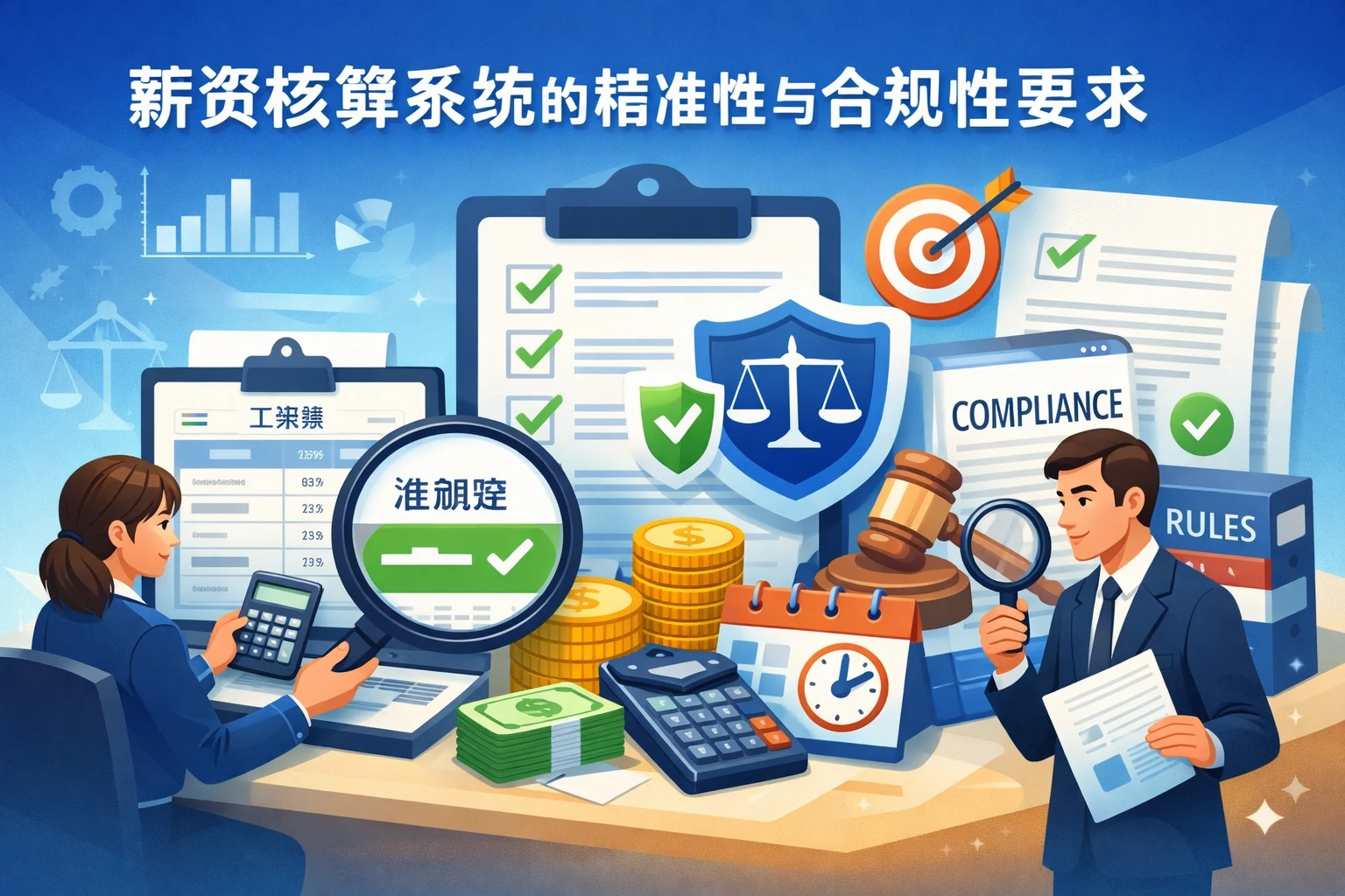 薪资核算系统的精准性与合规性要求