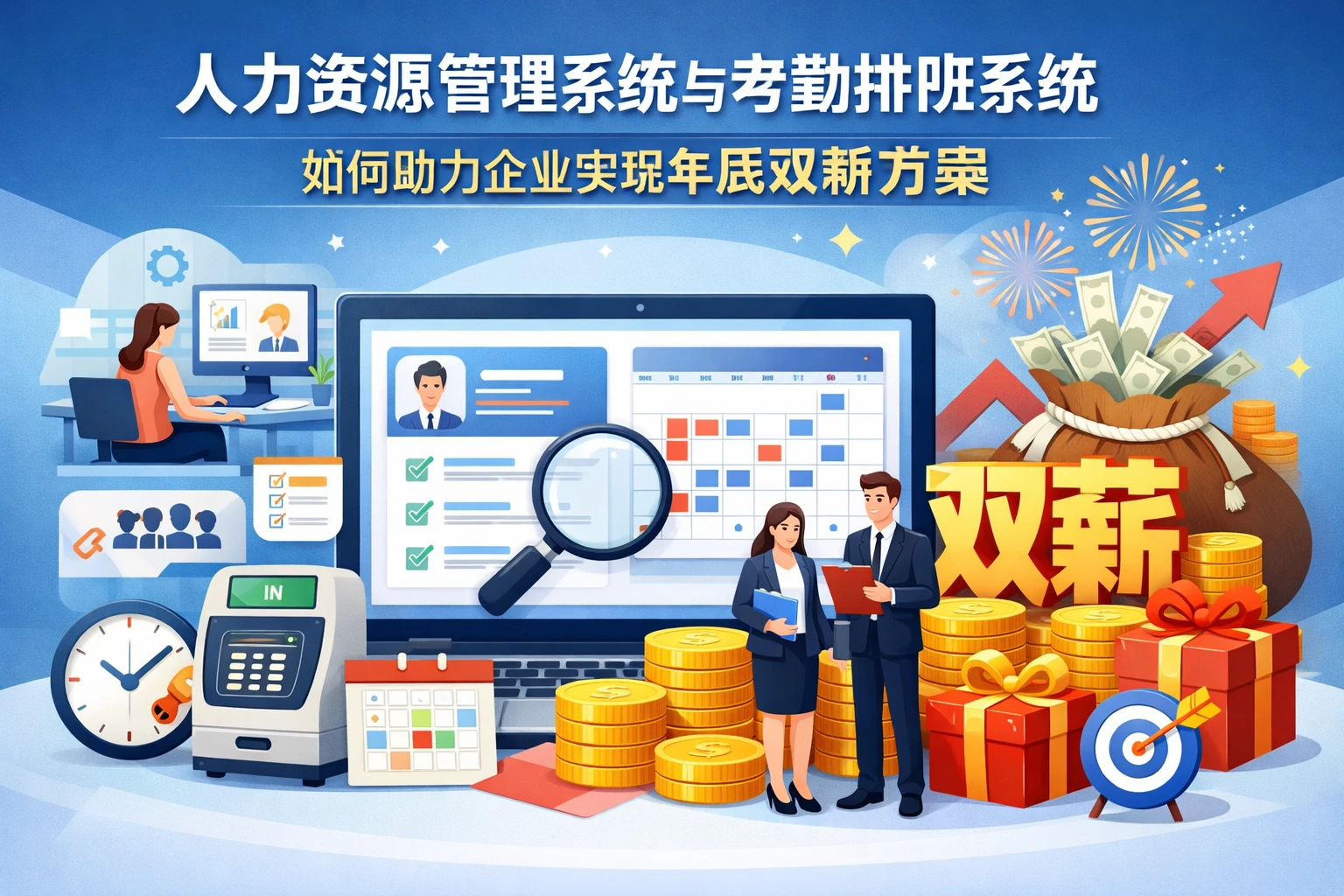 人力资源管理系统与考勤排班系统如何助力企业实现年底双薪方案