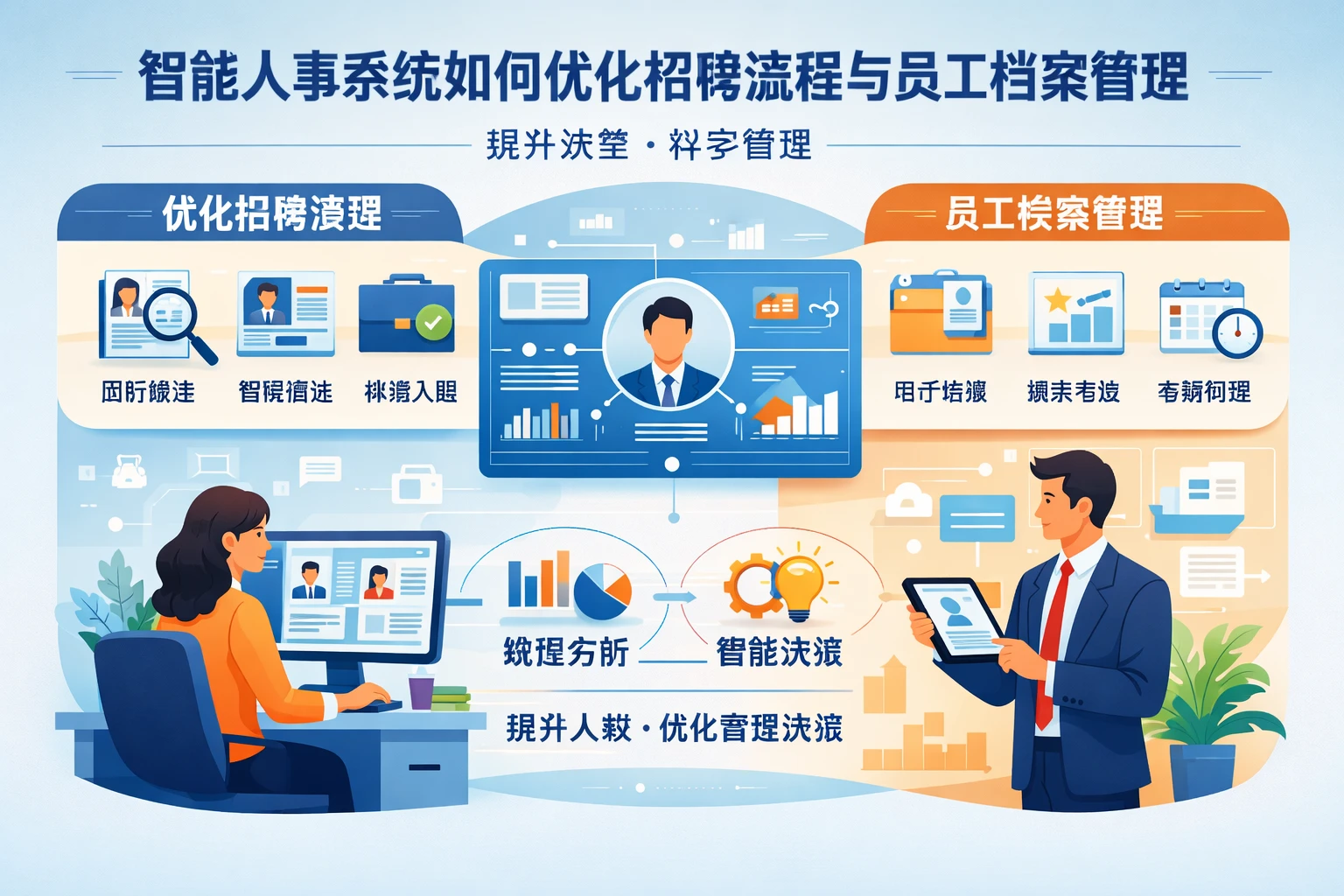 智能人事系统如何优化招聘流程与员工档案管理