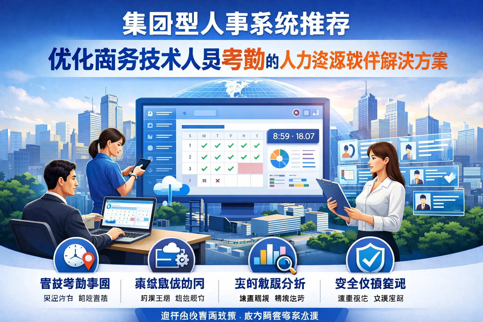 集团型人事系统推荐:优化商务技术人员考勤的人力资源软件解决方案