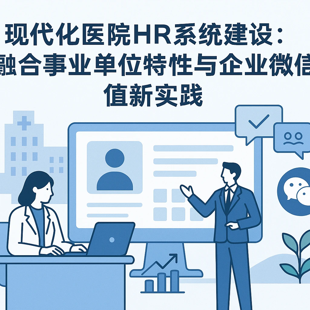 现代化医院HR系统建设：融合事业单位特性与企业微信的创新实践