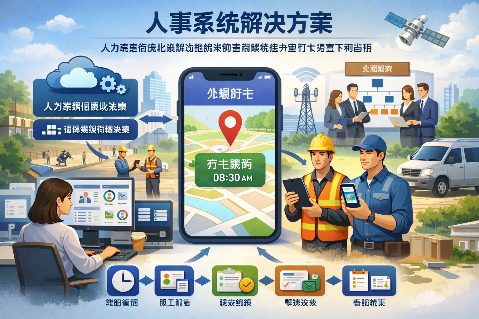 人力资源信息化系统与组织架构管理系统在外勤打卡场景下的人事系统解决方案