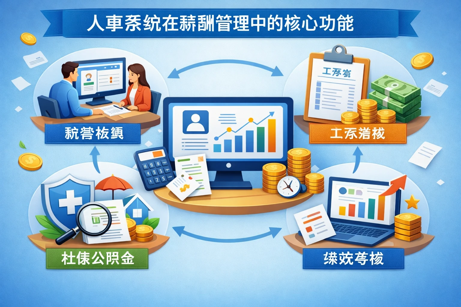 人事系统在薪酬管理中的核心功能