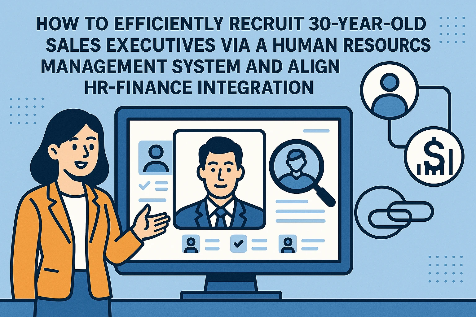 如何通过人事管理系统高效招聘30岁销售精英并实现人事财务一体化
