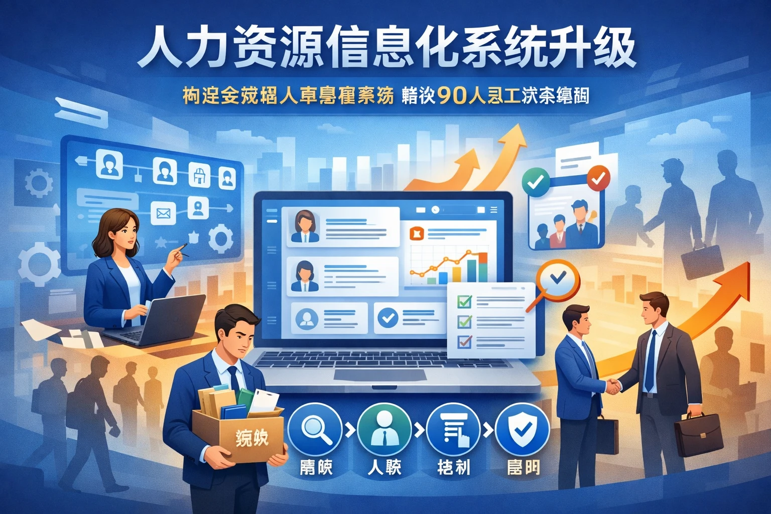人力资源信息化系统升级：构建全流程人事管理系统解决90人员工流失难题