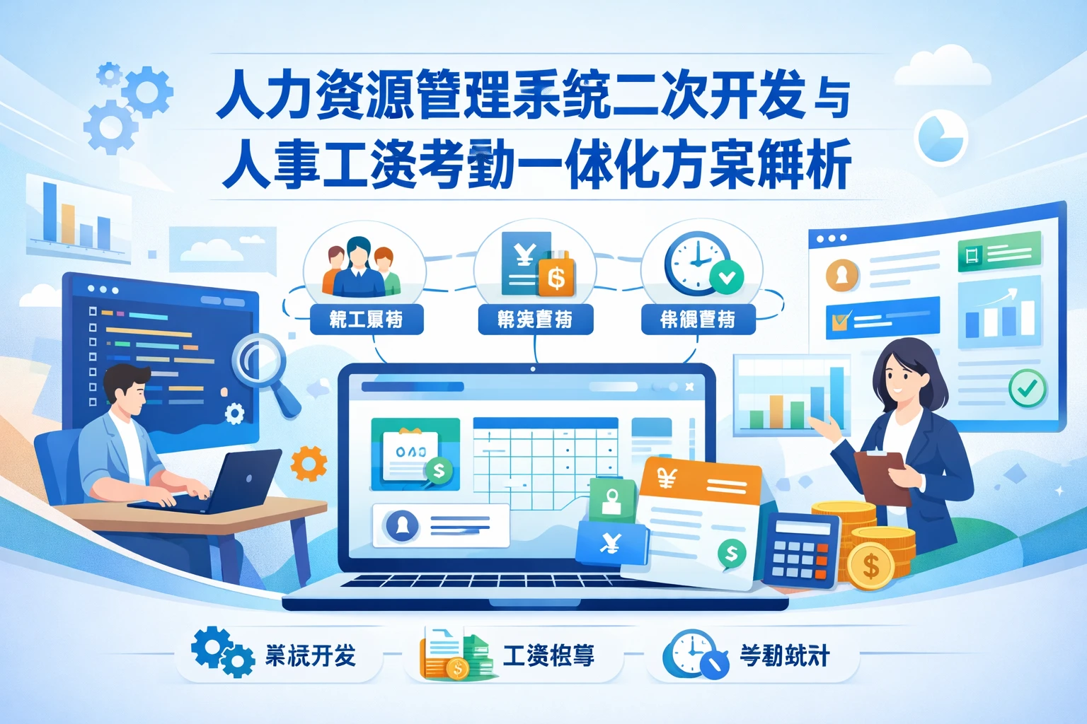 人力资源管理系统二次开发与人事工资考勤一体化方案解析