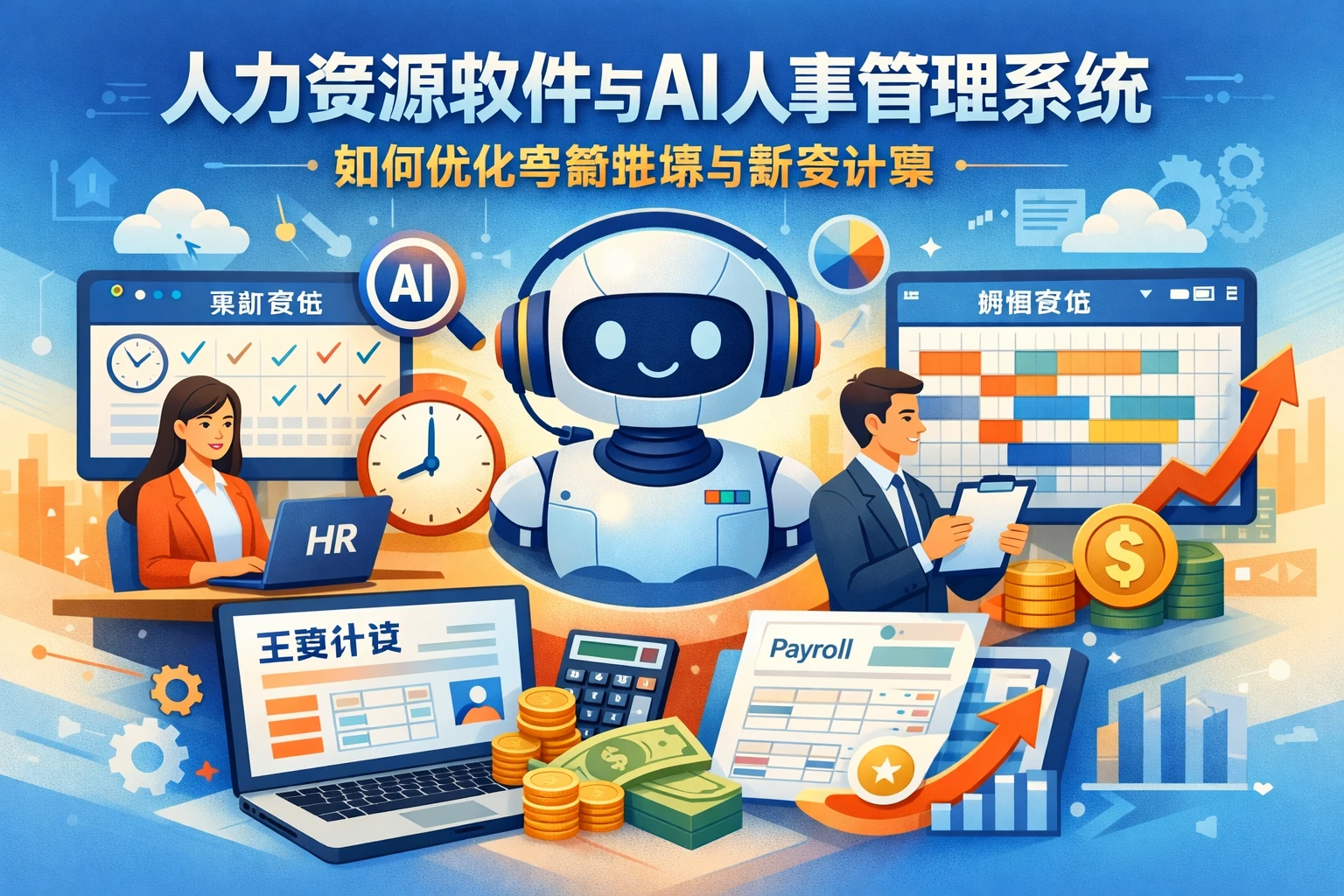 人力资源软件与AI人事管理系统如何优化考勤排班与薪资计算