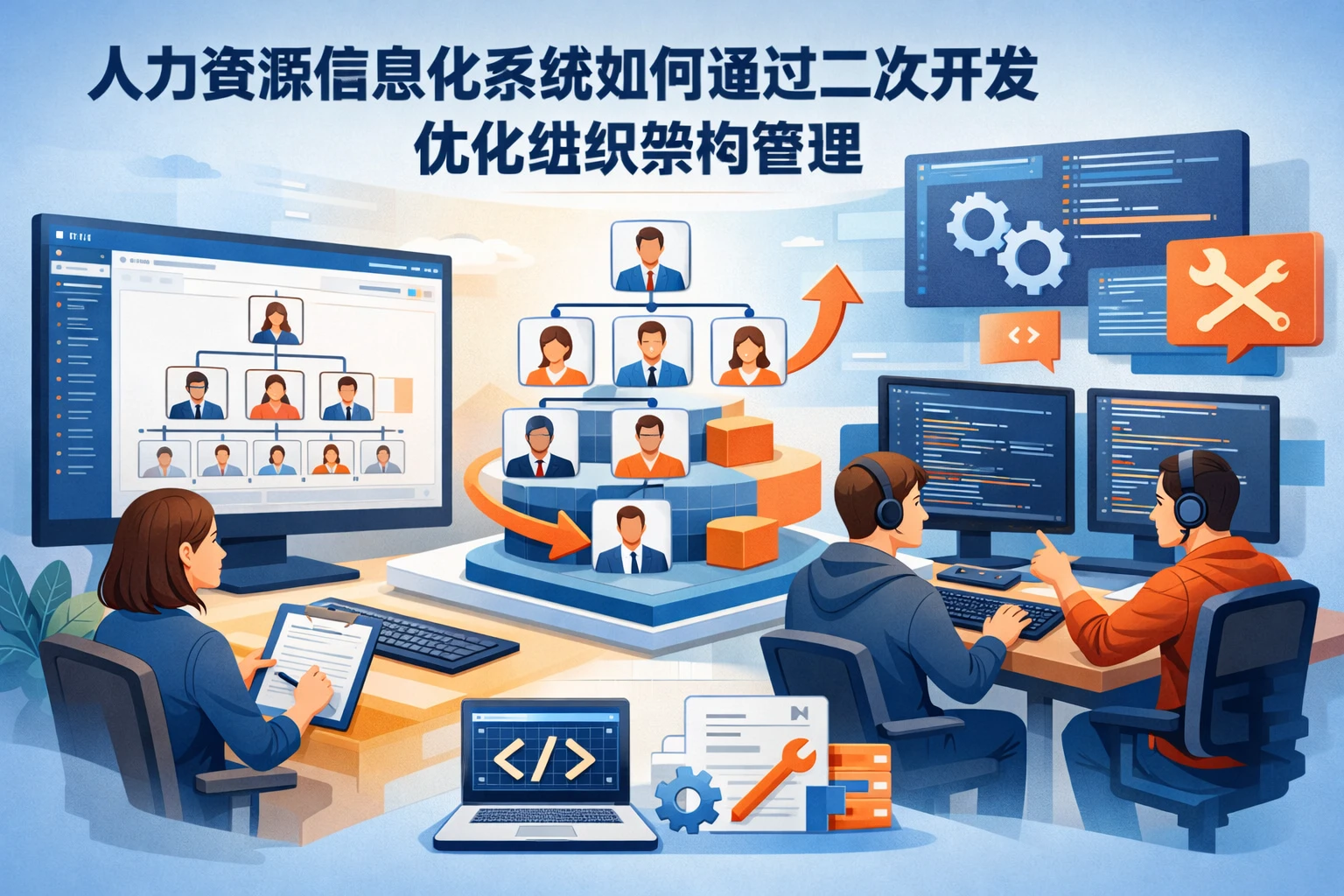 人力资源信息化系统如何通过二次开发优化组织架构管理
