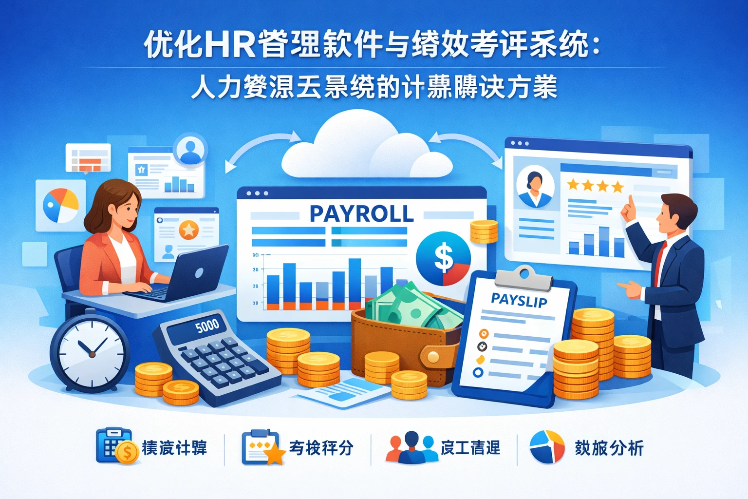 优化HR管理软件与绩效考评系统：人力资源云系统的计薪解决方案