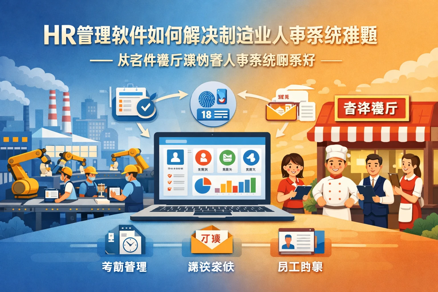 HR管理软件如何解决制造业人事系统难题——从吉祥餐厅案例看人事系统哪家好