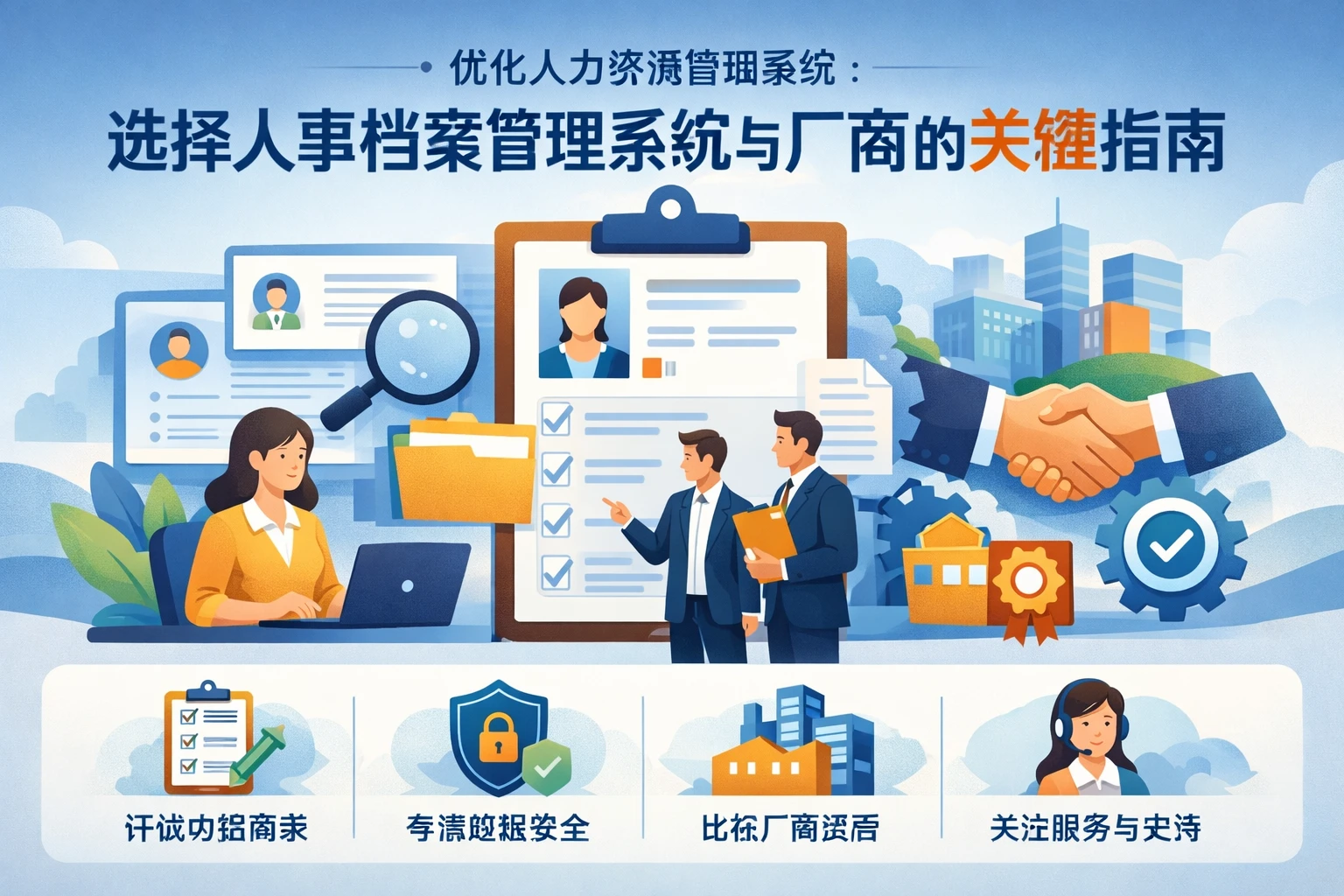 优化人力资源管理系统：选择人事档案管理系统与厂商的关键指南