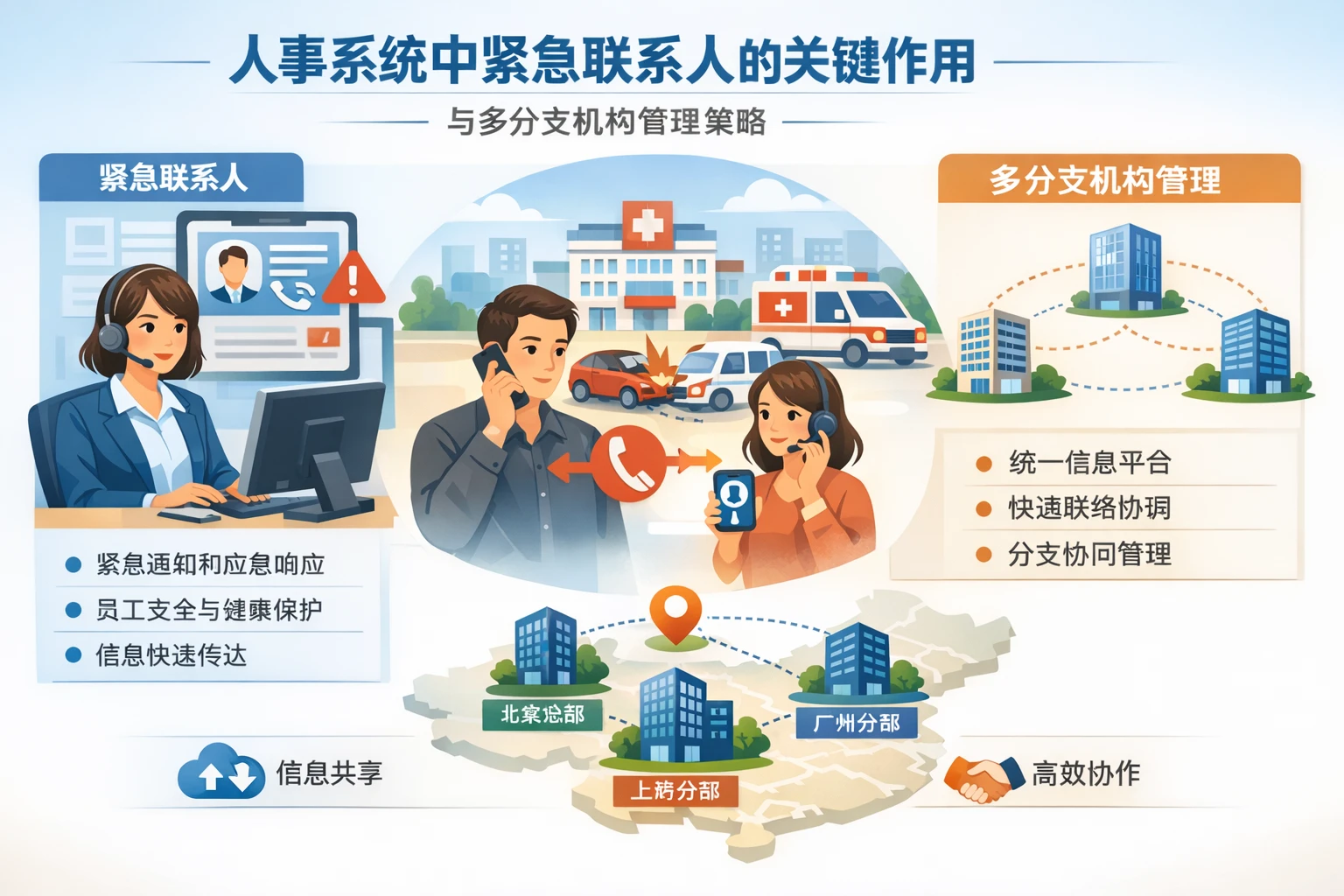 人事系统中紧急联系人的关键作用与多分支机构管理策略