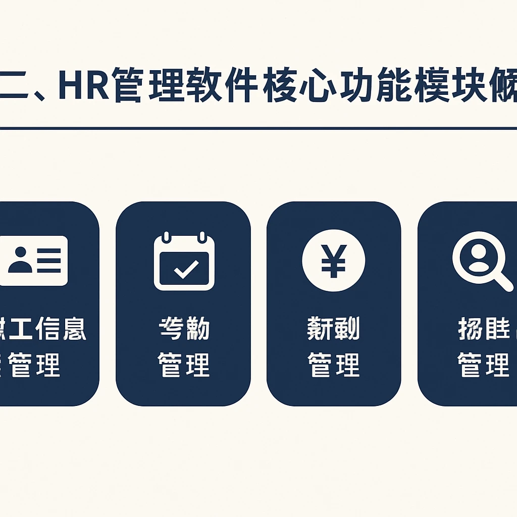 二、HR管理软件核心功能模块解析