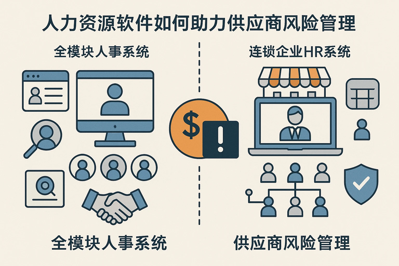 全模块人事系统与连锁企业HR系统：人力资源软件如何助力供应商风险管理