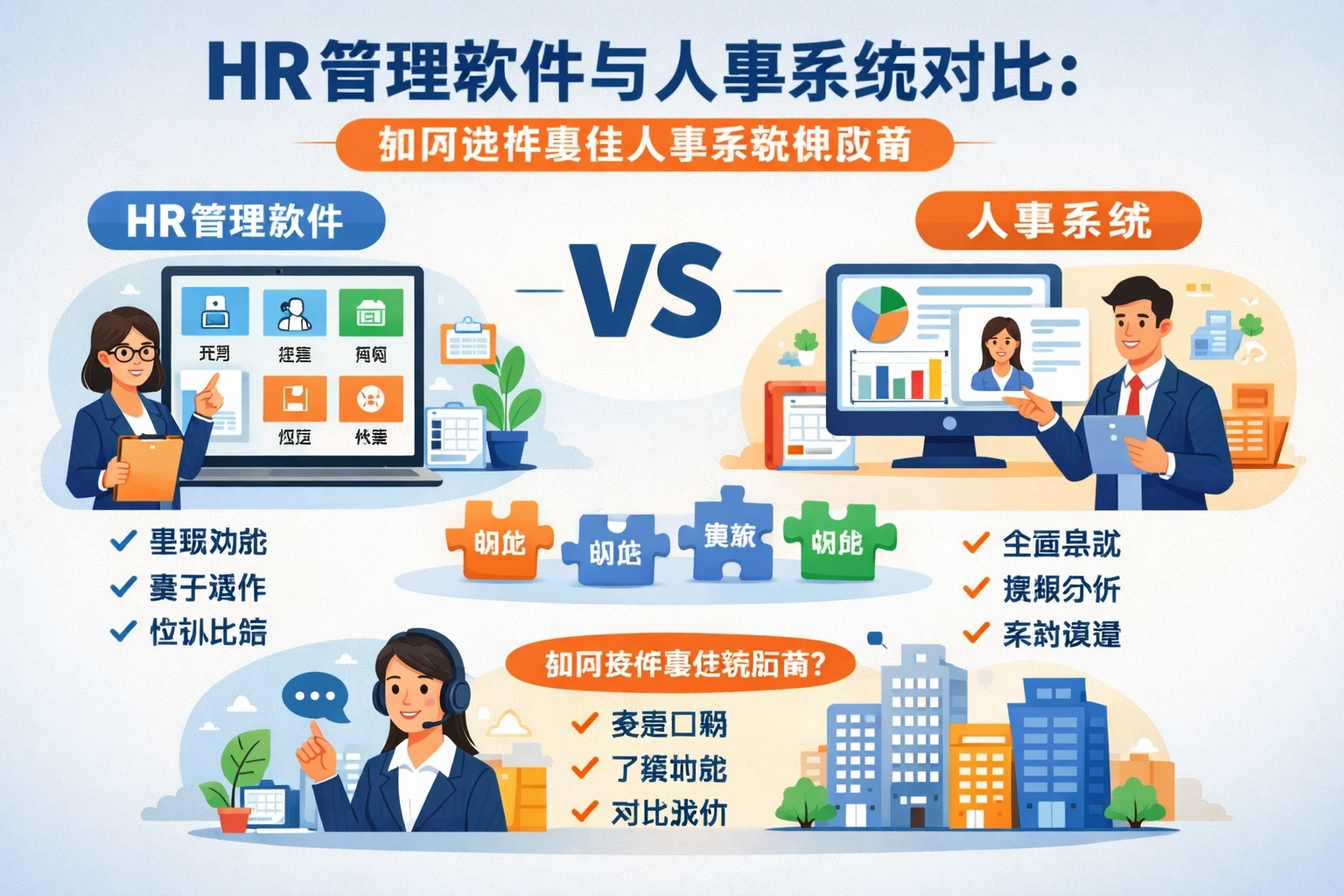 HR管理软件与人事系统对比：如何选择最佳人事系统供应商