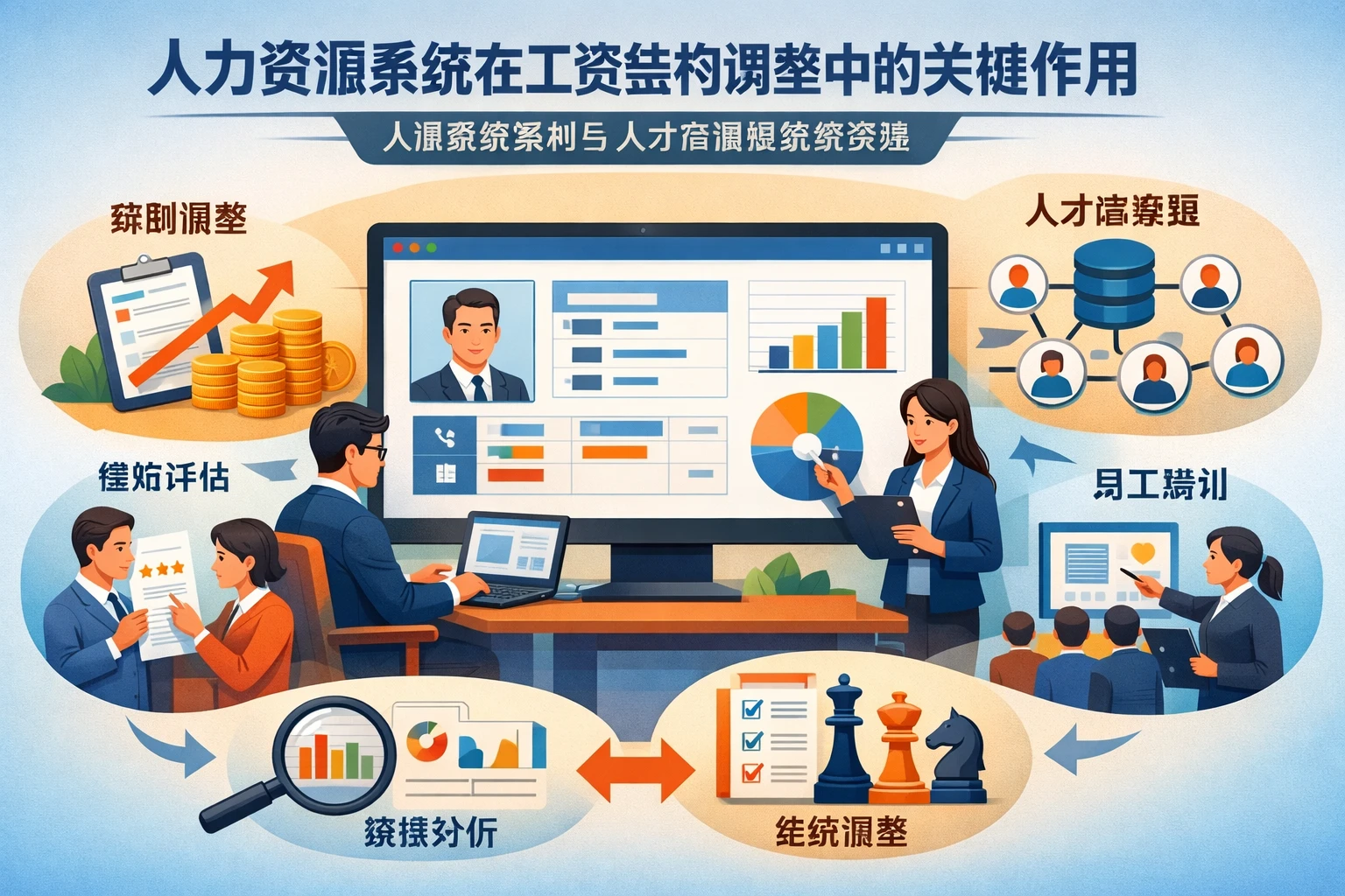 人力资源系统在工资结构调整中的关键作用：人事系统案例与人才库管理系统实践