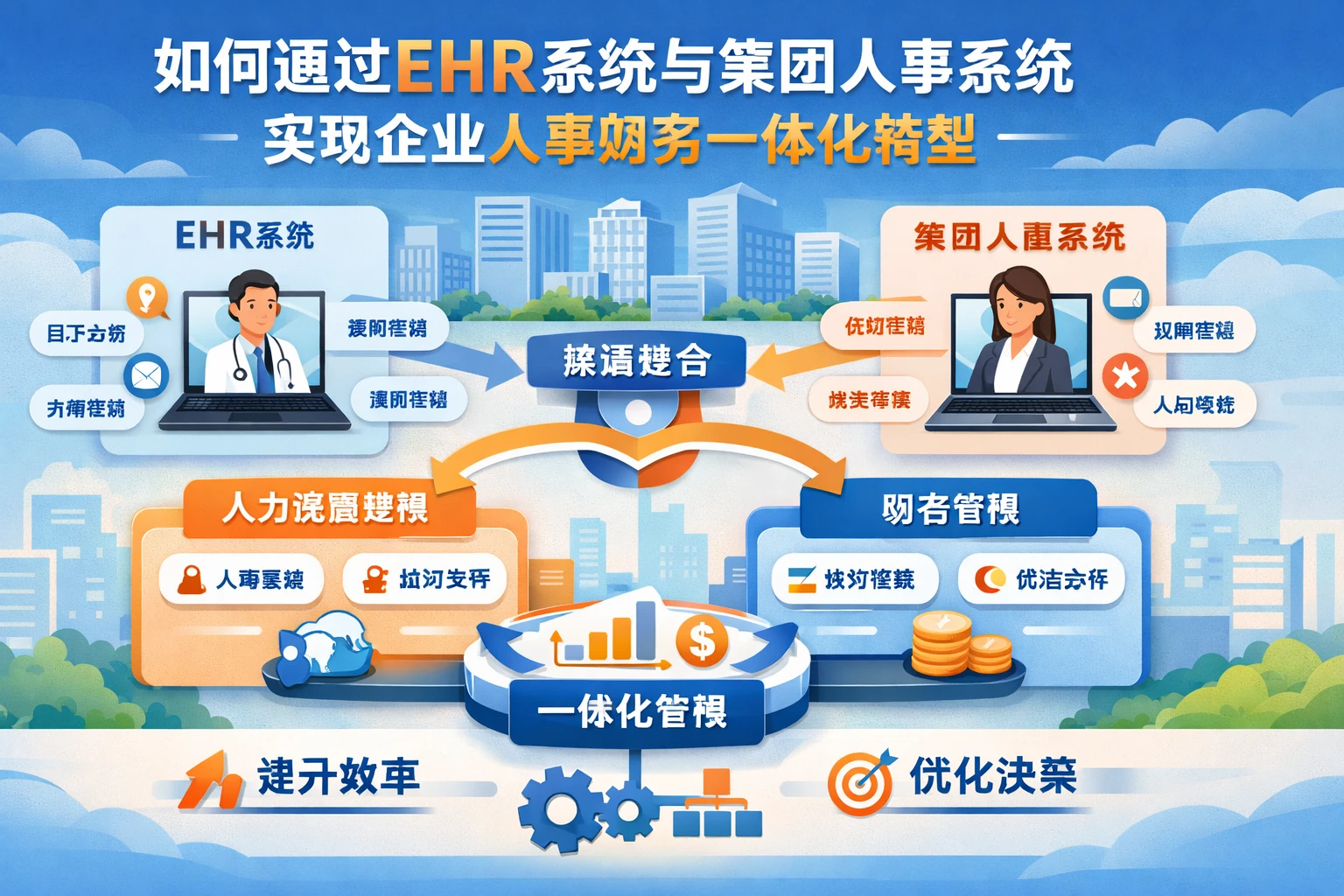如何通过EHR系统与集团人事系统实现企业人事财务一体化转型