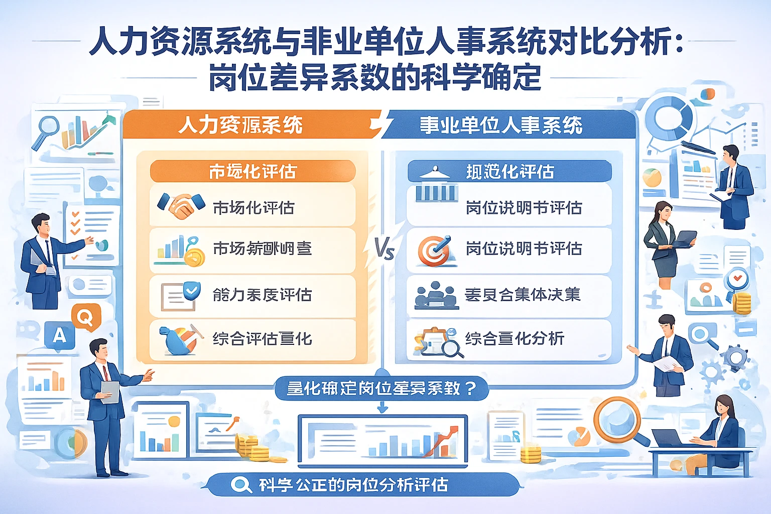人力资源系统与事业单位人事系统对比分析：岗位差异系数的科学确定
