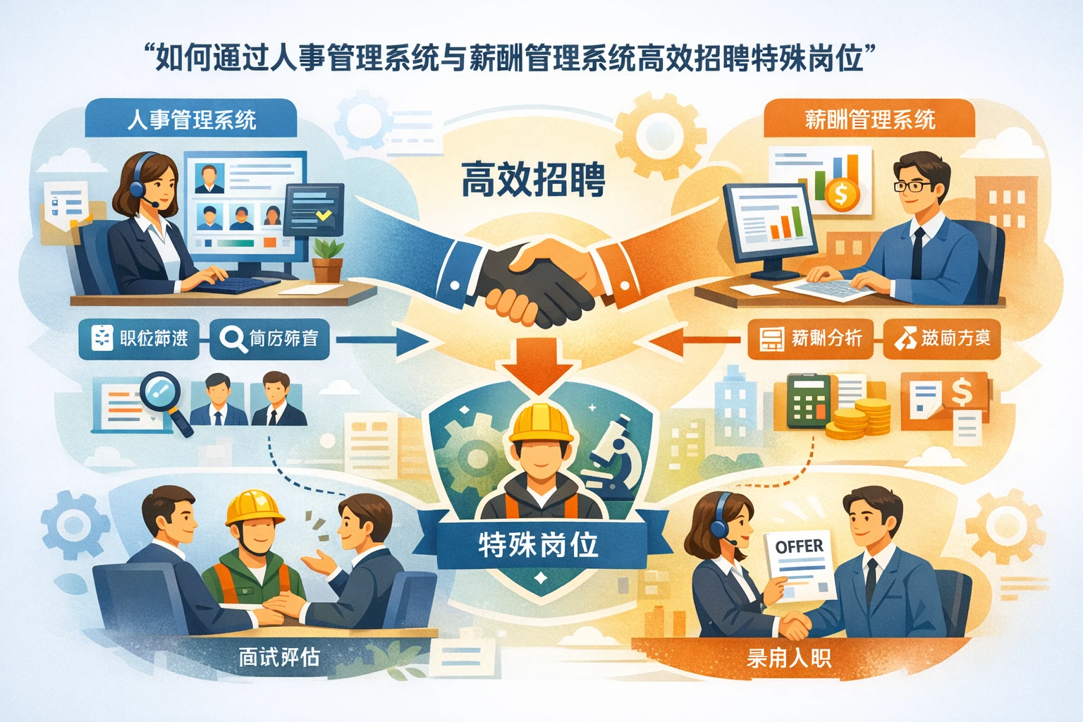 如何通过人事管理系统与薪酬管理系统高效招聘特殊岗位