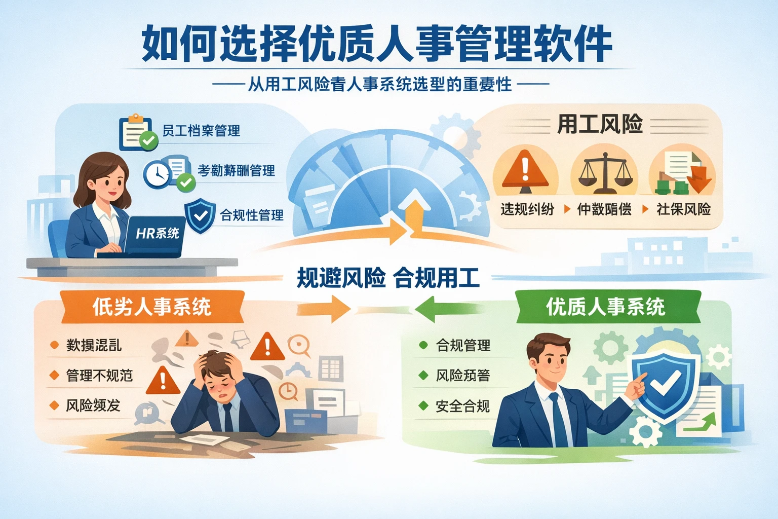 如何选择优质人事管理软件——从用工风险看人事系统选型的重要性