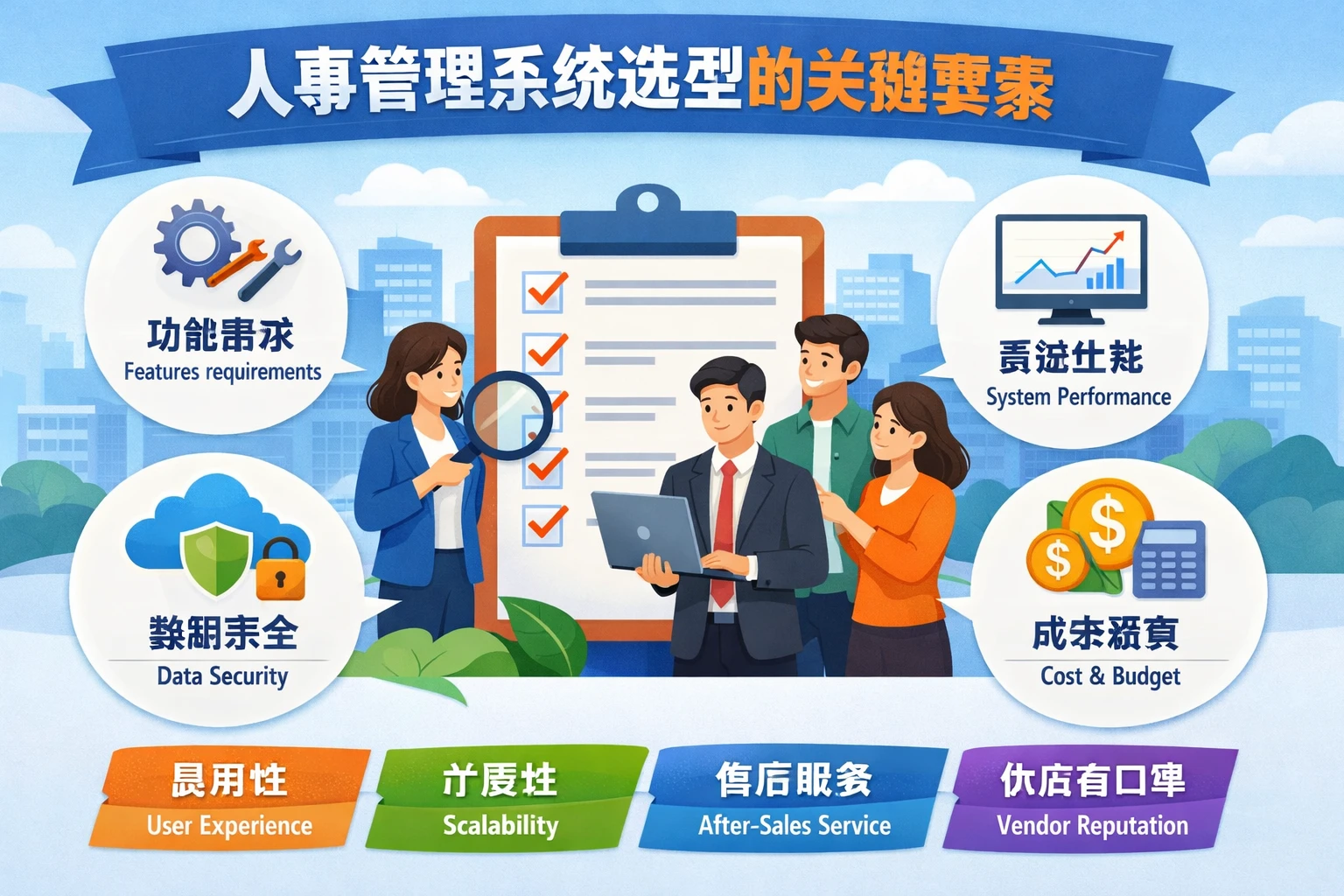 人事管理系统选型的关键要素