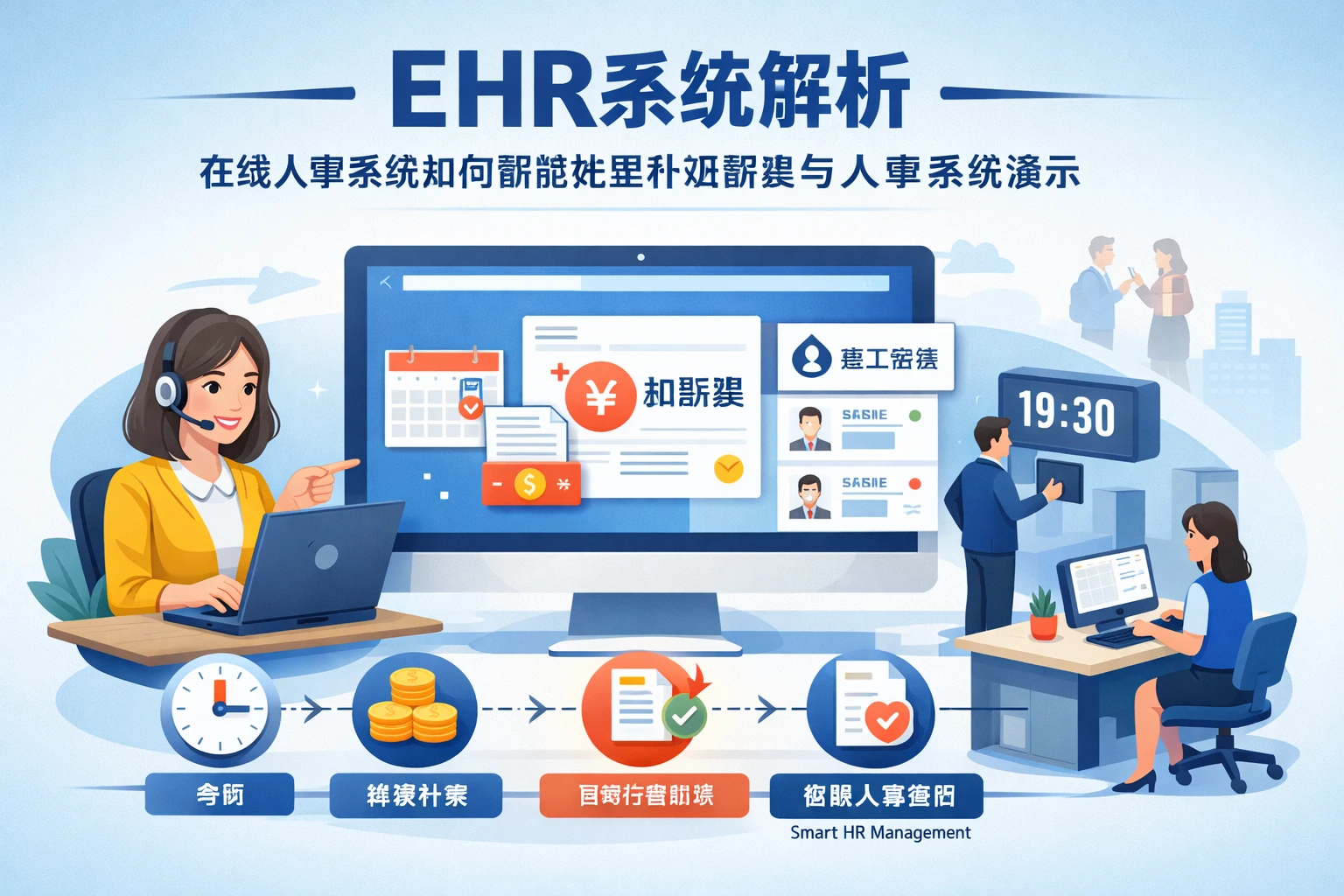 EHR系统解析：在线人事系统如何智能处理补班薪资与人事系统演示