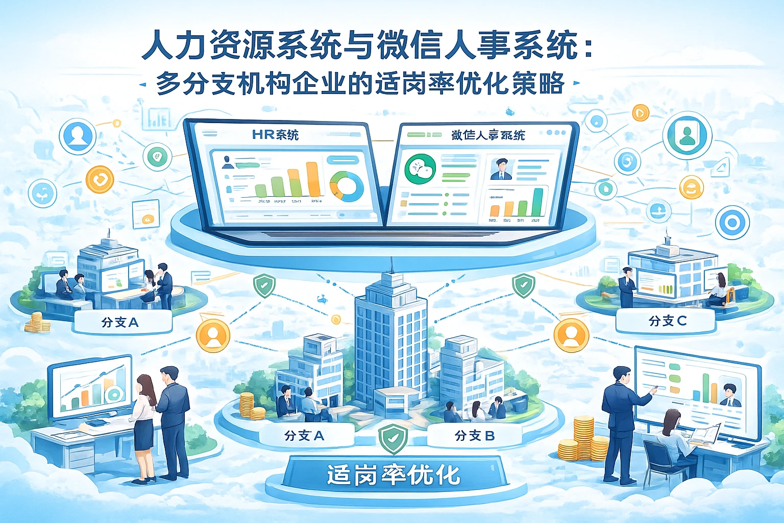 人力资源系统与微信人事系统：多分支机构企业的适岗率优化策略