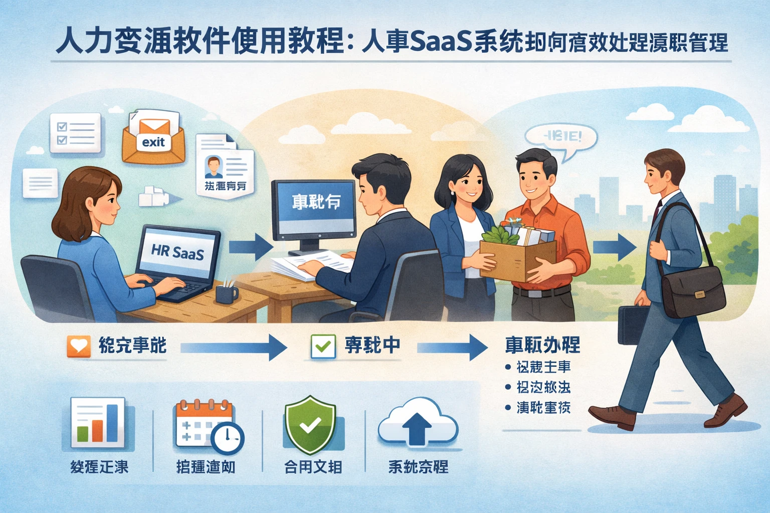 人力资源软件使用教程：人事SaaS系统如何高效处理离职管理