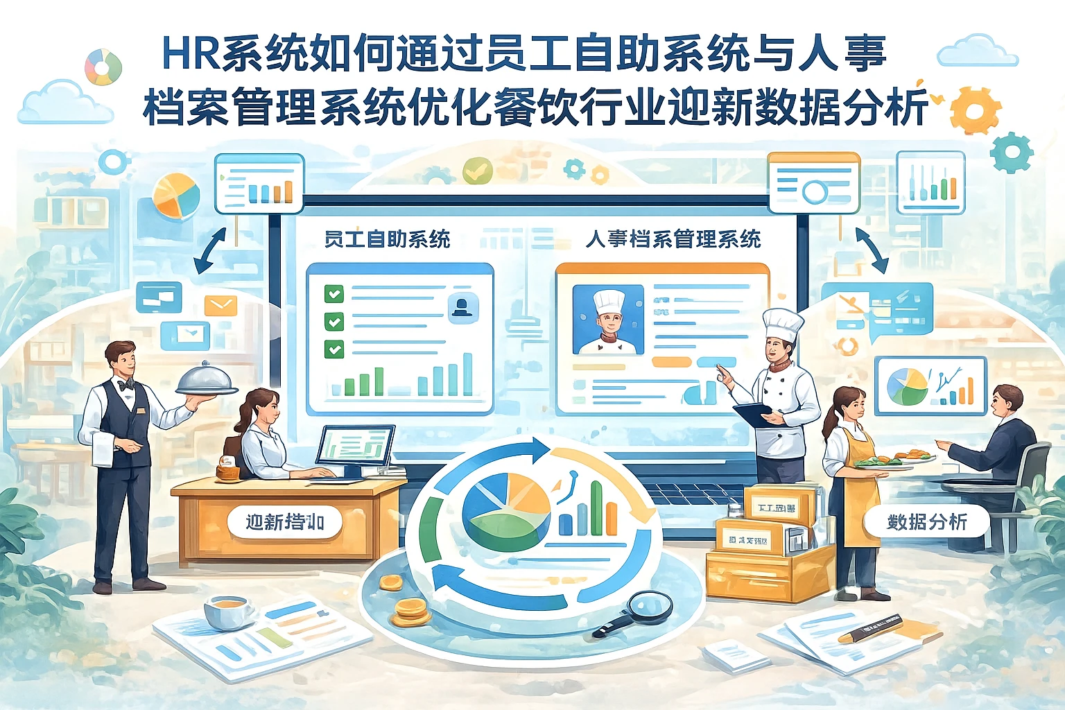 HR系统如何通过员工自助系统与人事档案管理系统优化餐饮行业迎新数据分析