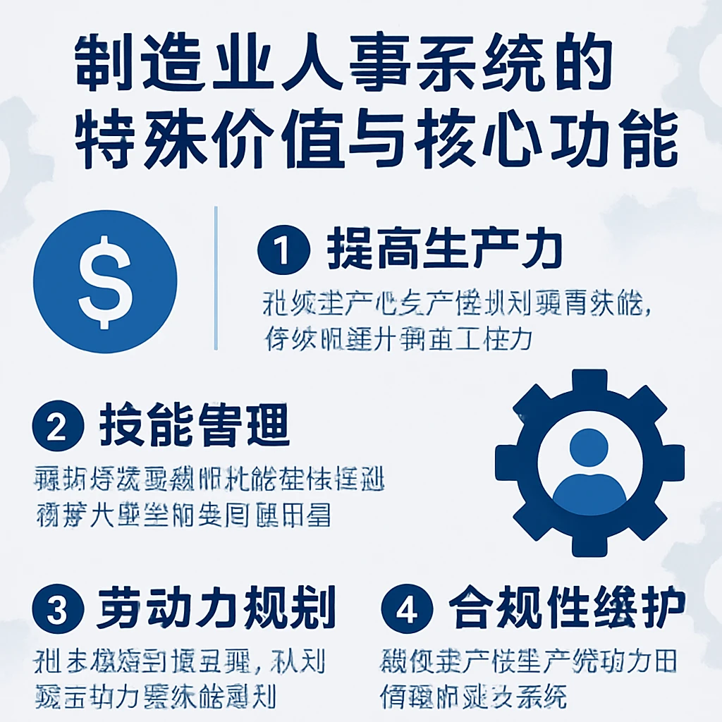 制造业人事系统的特殊价值与核心功能