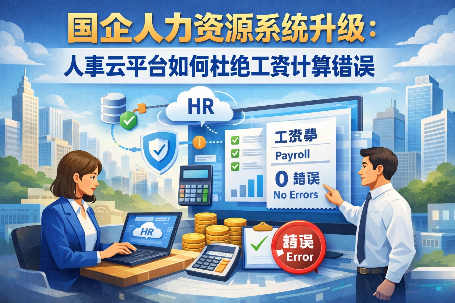 国企人力资源系统升级：人事云平台如何杜绝工资计算错误