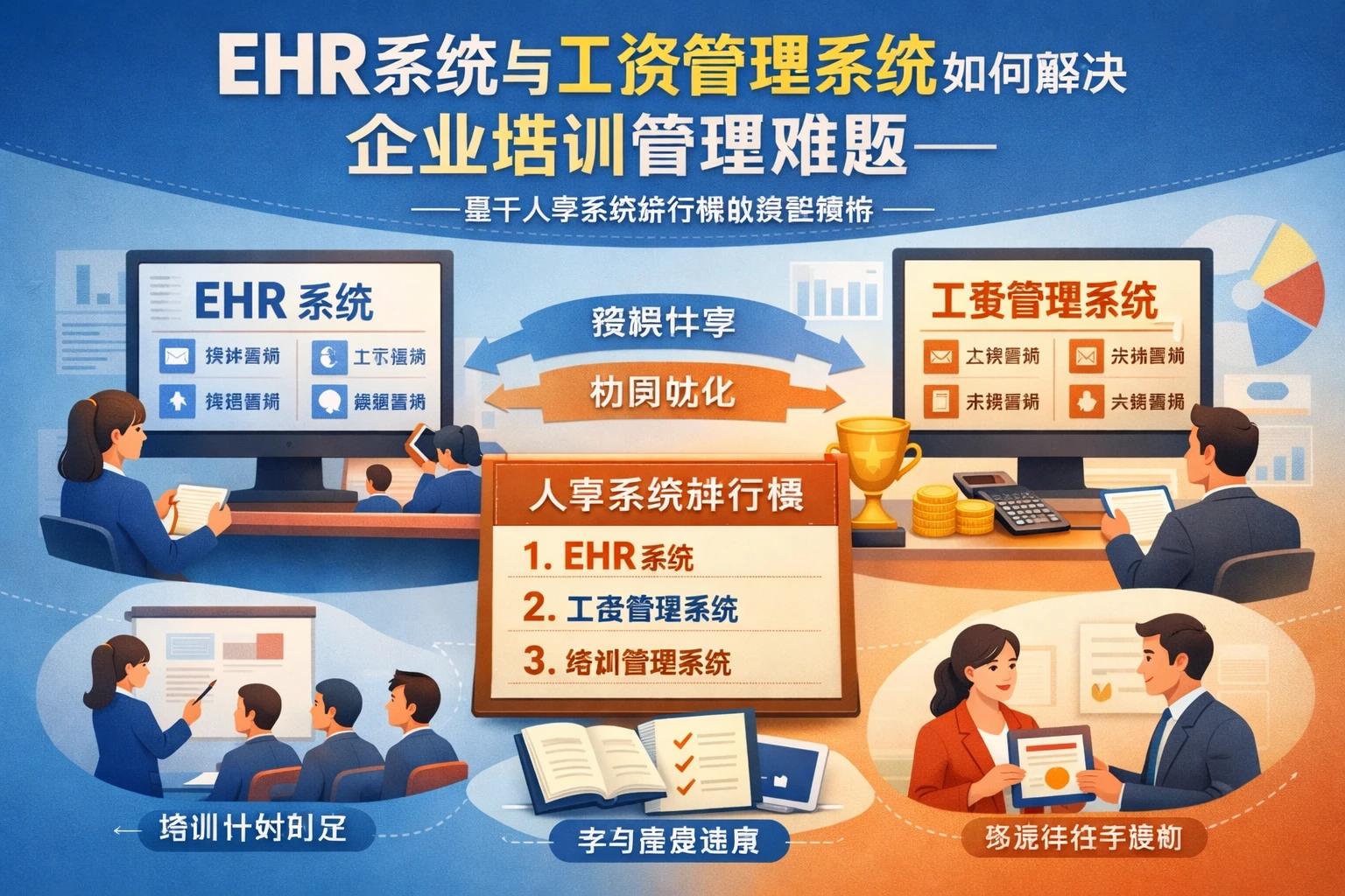EHR系统与工资管理系统如何解决企业培训管理难题——基于人事系统排行榜的深度解析