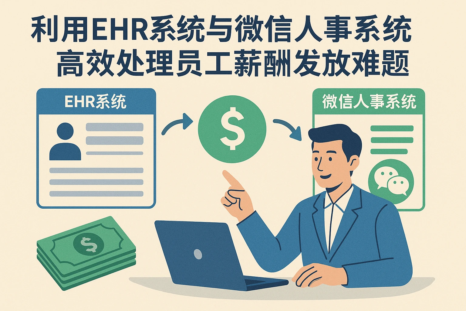 利用EHR系统与微信人事系统高效处理员工薪酬发放难题