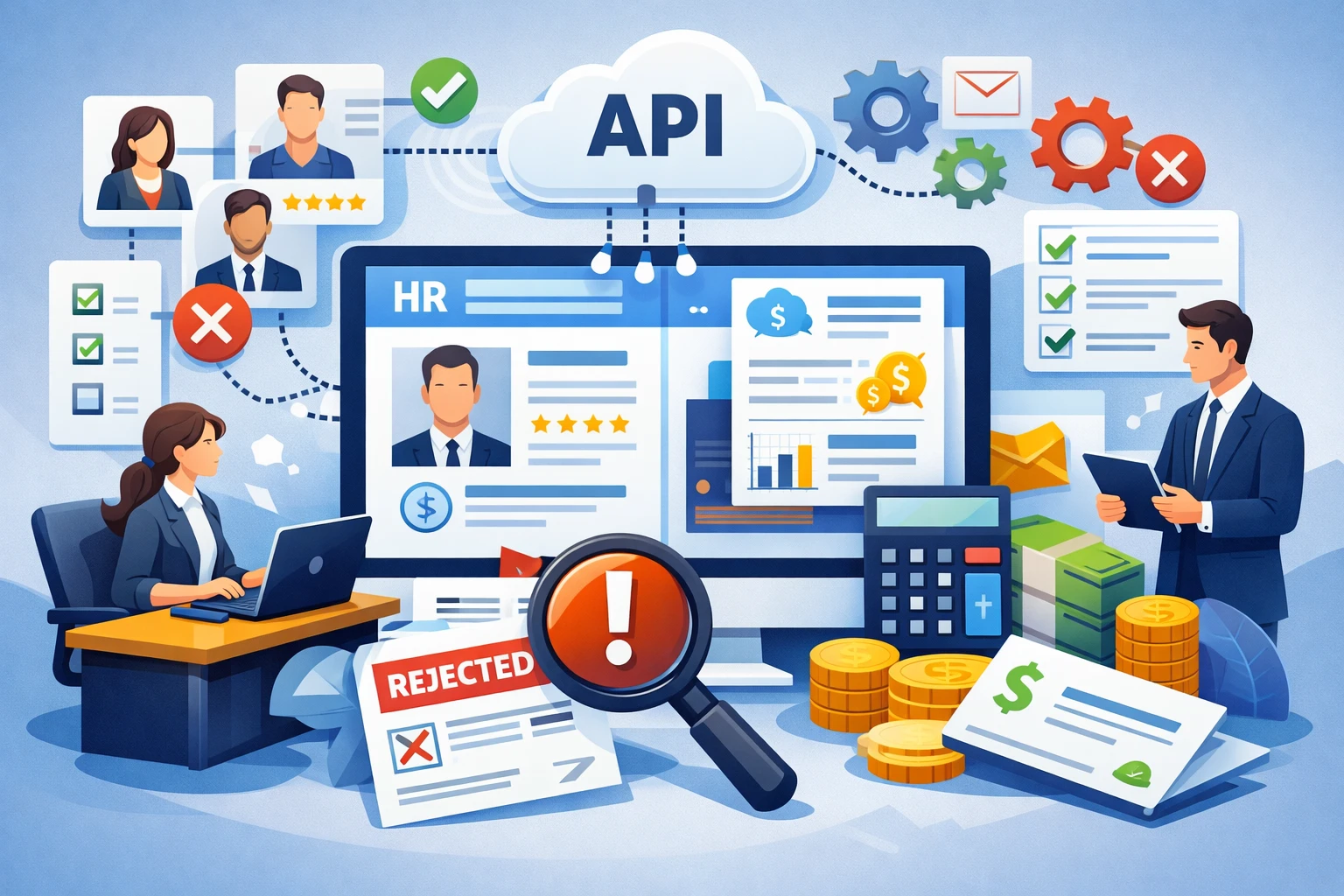 优化HR管理软件与薪资管理系统：通过人事系统API接口避免招聘失误