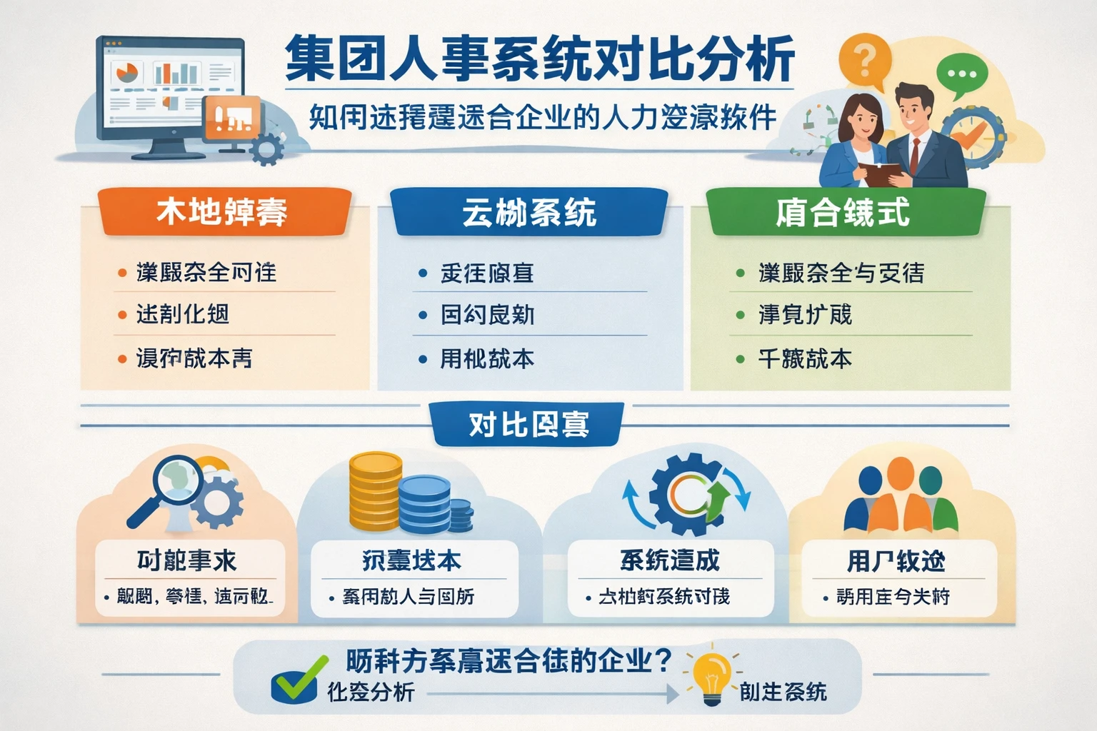 集团人事系统对比分析：如何选择最适合企业的人力资源软件