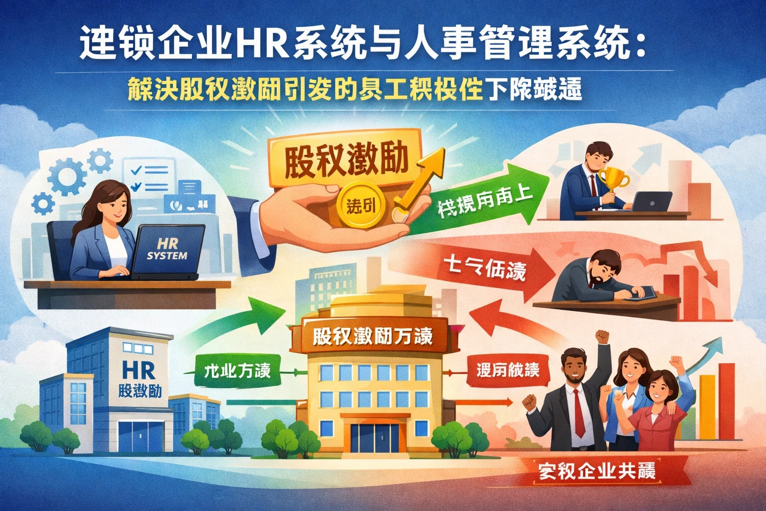 连锁企业HR系统与人事管理系统：解决股权激励引发的员工积极性下降难题