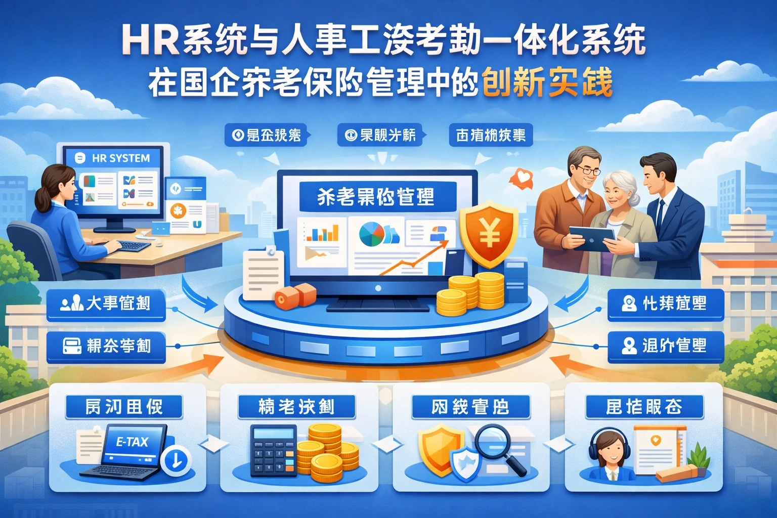 HR系统与人事工资考勤一体化系统在国企养老保险管理中的创新实践