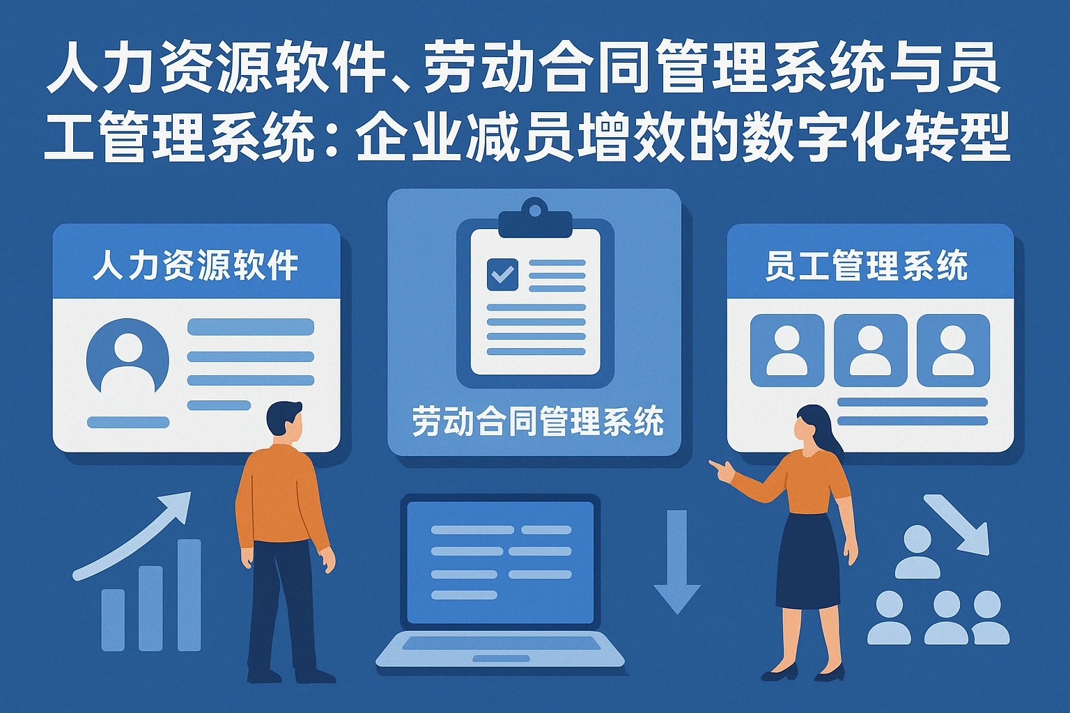人力资源软件、劳动合同管理系统与员工管理系统:企业减员增效的数字化转型之路