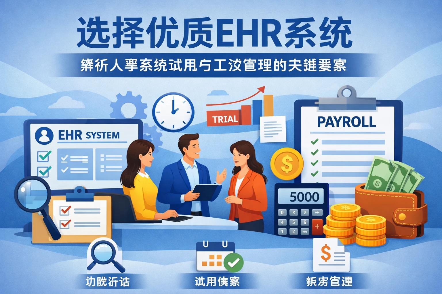 选择优质EHR系统：解析人事系统试用与工资管理的关键要素