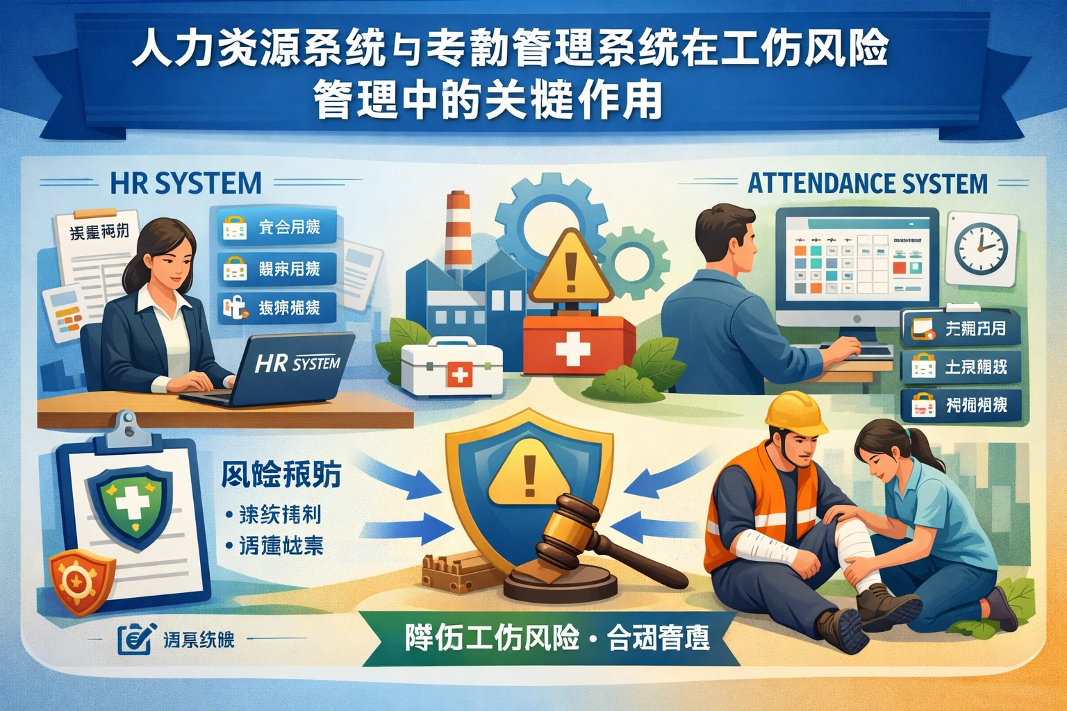 人力资源系统与考勤管理系统在工伤风险管理中的关键作用