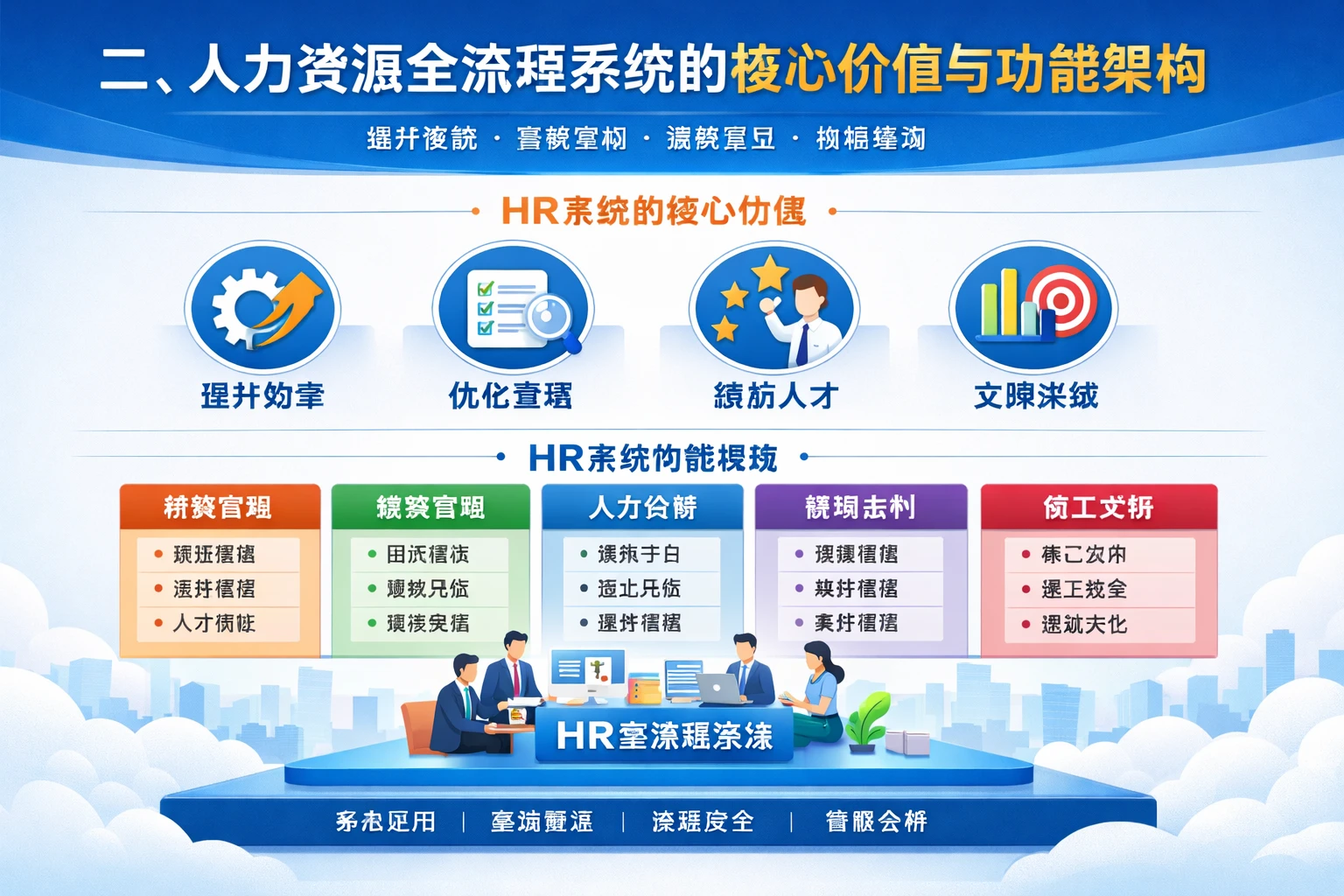 二、人力资源全流程系统的核心价值与功能架构