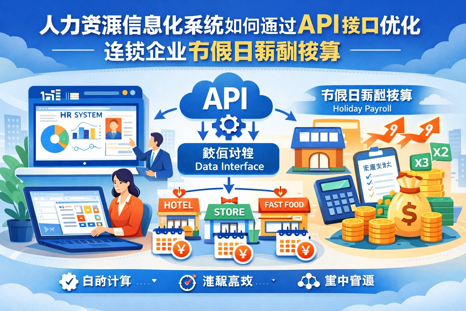 人力资源信息化系统如何通过API接口优化连锁企业节假日薪酬核算