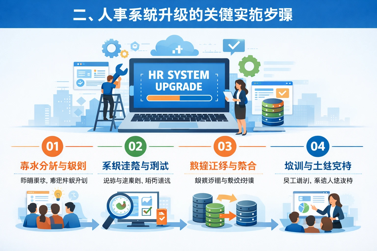 二、人事系统升级的关键实施步骤
