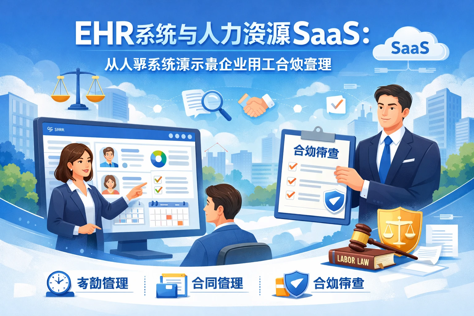 EHR系统与人力资源SaaS：从人事系统演示看企业用工合规管理