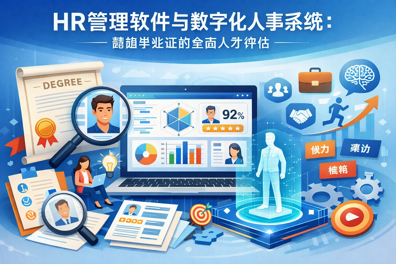 HR管理软件与数字化人事系统：超越毕业证的全面人才评估