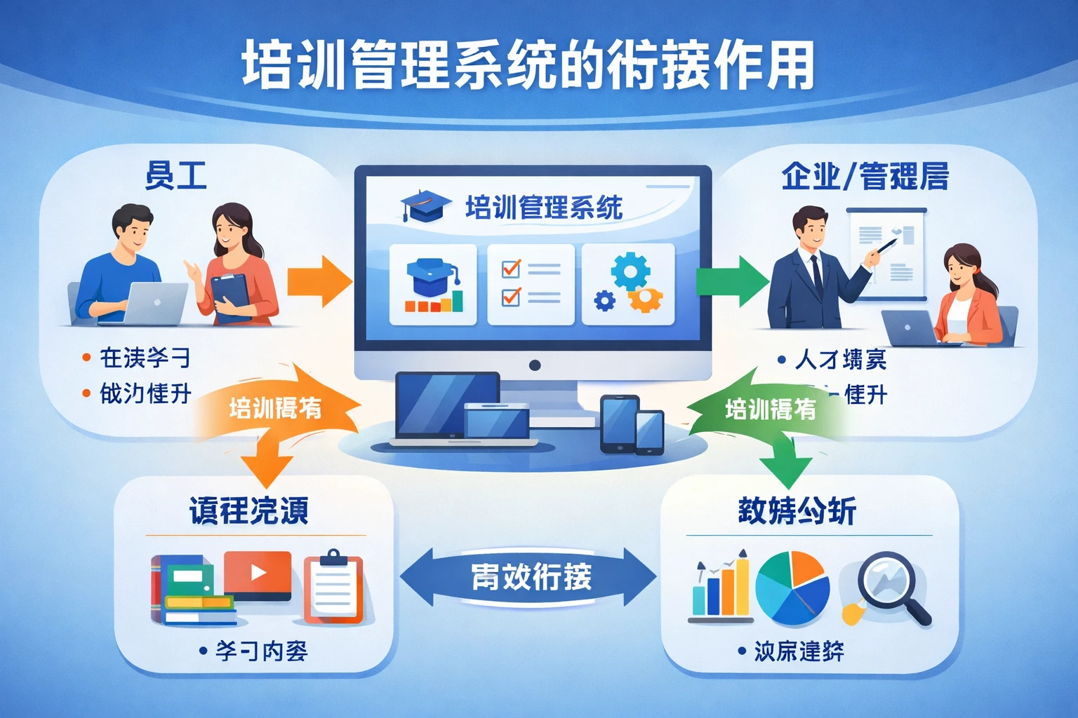 培训管理系统的衔接作用