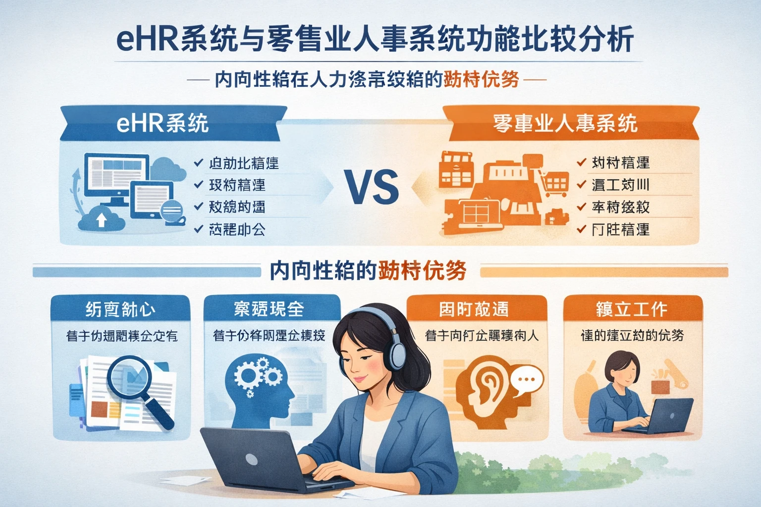 eHR系统与零售业人事系统功能比较分析：内向性格在人力资源领域的独特优势