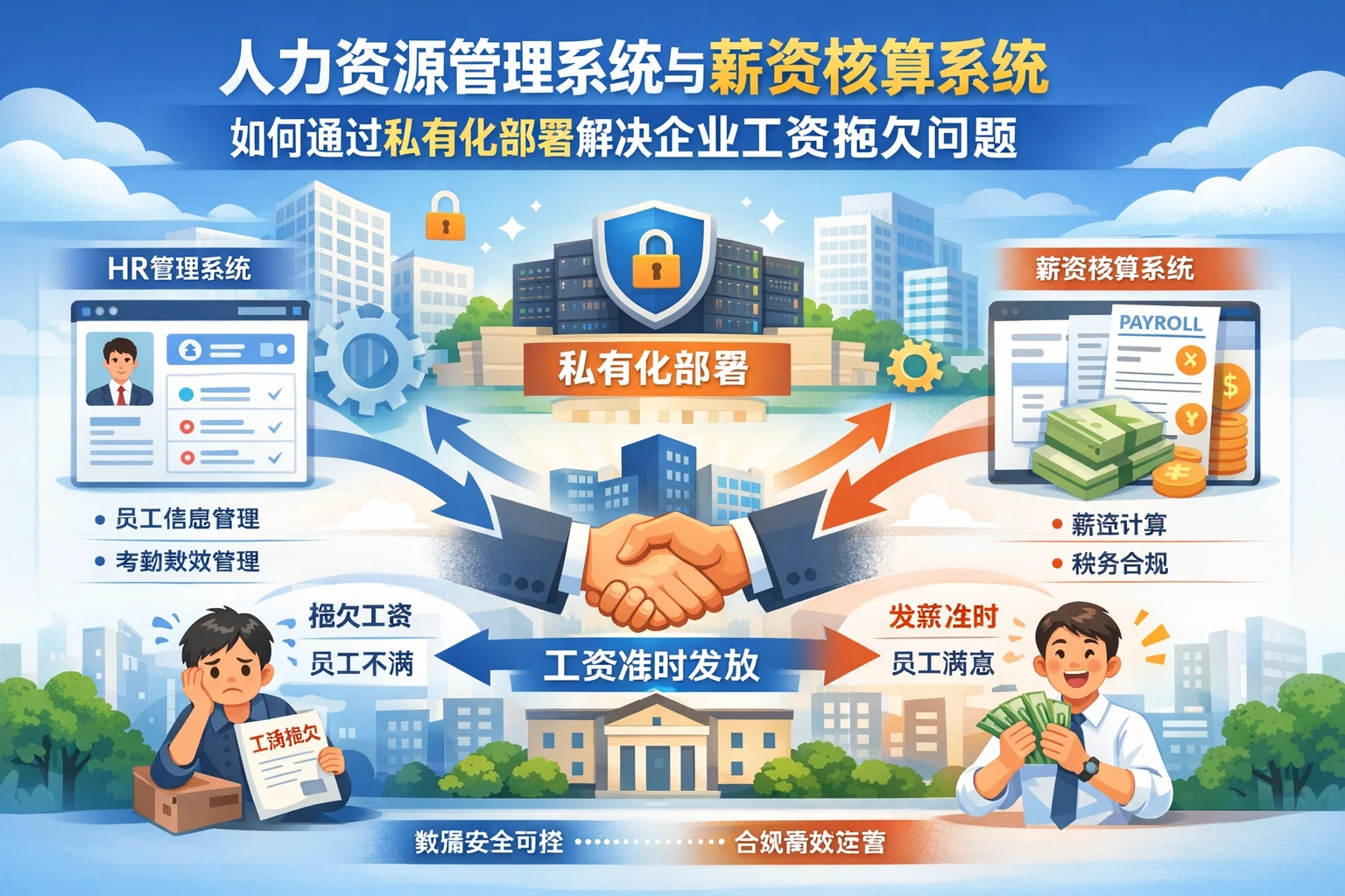 人力资源管理系统与薪资核算系统如何通过私有化部署解决企业工资拖欠问题